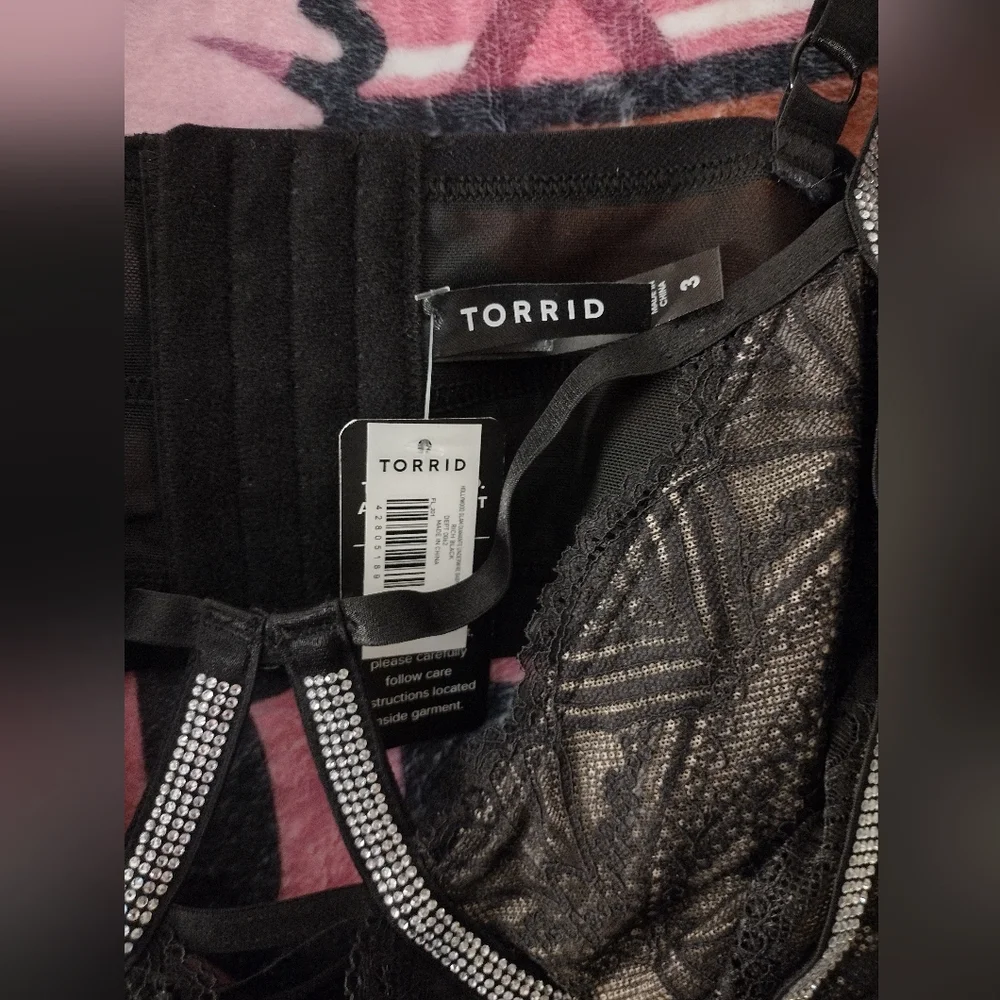Torrid Plus Size Black Lingerie Chemise - Torrid Size 3 - Picture 3 of 9